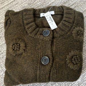 Madewell | Sweaters | Madewell Embroidered Edencroft Pleatsleeve Cardigan  Sweater | Poshmark